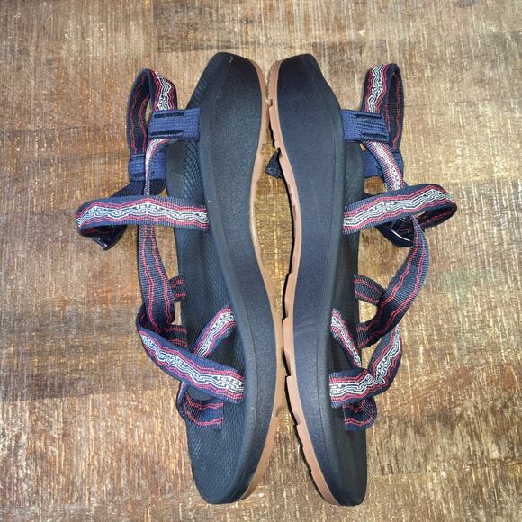 Chaco Z/Cloud Sport Sandal Mens 14 Navy Blue Red Serpent Comfort Hiking Outdoor main image 6